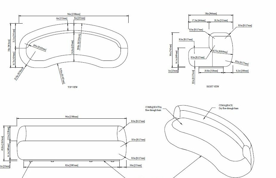 drawing sofa